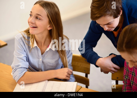 High school students in classroom Stock Photo