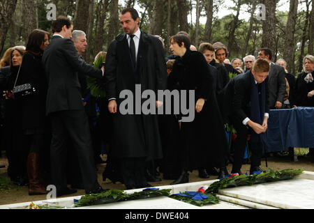 Tatoi, Greece. 6th Mar, 2014. Prince NIKOLAOS of Greece. On the occasion of the 50th anniversary of King Paul's death his children, King Constantine II of Greece, Queen Anna-Maria, Queen SofÃa of Spain and Princess Irene, and many other family members gathered in the Greek capital to hold a memorial service for their parents Credit:  Aristidis Vafeiadakis/ZUMAPRESS.com/Alamy Live News Stock Photo