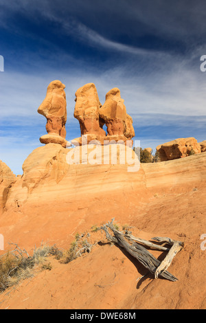 The Devil's Garden of the Grand Staircase-Escalante National Monument (GSENM) in south central Utah, the United States Stock Photo