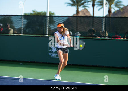 Indian Wells, California, USA. 6th March 2014. March 05 2014: Daniela Hantuchova [29] (SVK) during pracice at the BNP Paribas Open, at the Indian Wells Tennis Garden in Indian Wells, CA. Credit:  Action Plus Sports Images/Alamy Live News Stock Photo