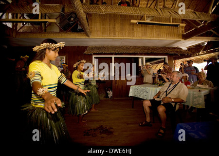 A Gilbert Island dance group performs a Tamure dance at the PT-109 Bar ...