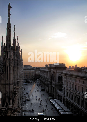 Milan Cathedral is the cathedral church of Milan, Italy. Stock Photo
