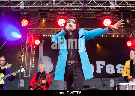 Showaddywaddy live at Berkofest 2013, Berkhamsted, Hertfordshire Stock Photo