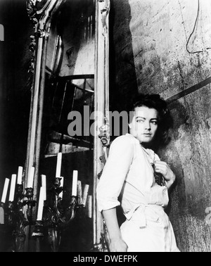 Romy Schneider, on-set of the Film, 'The Trial' Directed by Orson Welles, 1962 Stock Photo