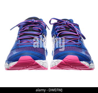 Blue and pink outlet asics