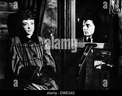 Micheline Presle and Gerard Philipe, on-set of the Film, 'The Devil in the Flesh (Le Diable au Corps)',  1946 Stock Photo