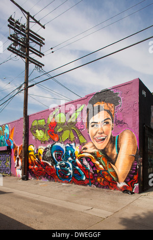 Street Art near Melrose Ave., West Hollywood, Los Angeles County, California, United States of America Stock Photo