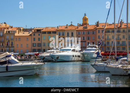 The resort of St Tropez on the Cote d'Azur in the South of France. Stock Photo