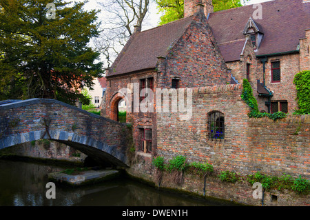 Smallest bridge of the city, Bruges Stock Photo