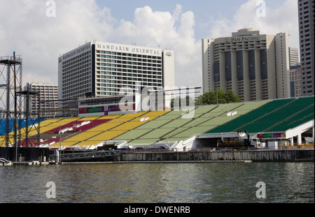 Floating platform in the Marina Bay area in Singapore, also known as ...