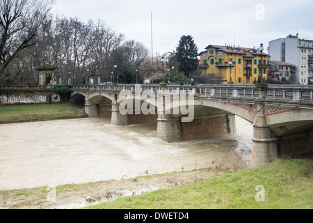 Parma river, Parma, Emilia Romagna, Italy Stock Photo