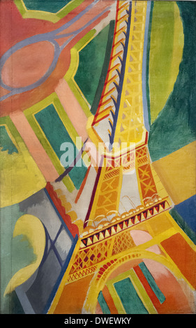 Robert Delaunay - Tour Eiffel - 1926 - Museum of Modern Art Paris Stock Photo