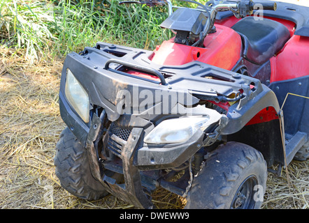 close up of broken ATV Stock Photo - Alamy