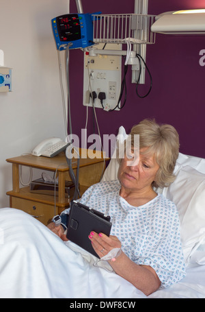 Woman in hospital Stock Photo