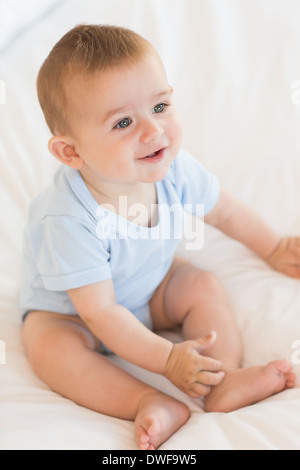 Gilet Body Bébé Garçon Poppet - Bleu Bordure Rouge étoiles/rayures - Coton - NEUF