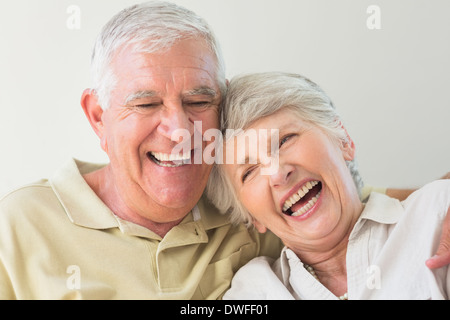 Senior couple laughing together Stock Photo