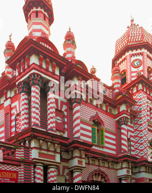 Sri Lanka; Colombo, Pettah, Jami Ul-Alfar Mosque, Stock Photo