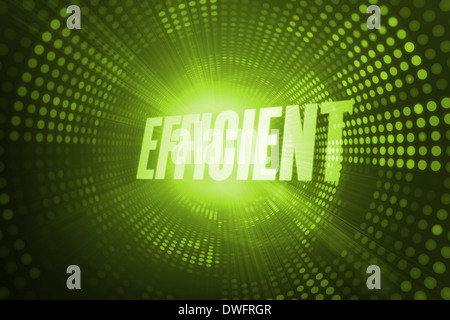 Efficient against green pixel spiral Stock Photo