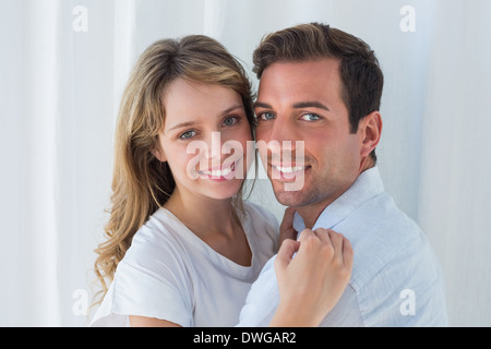 Close-up portrait of a loving couple embracing Stock Photo
