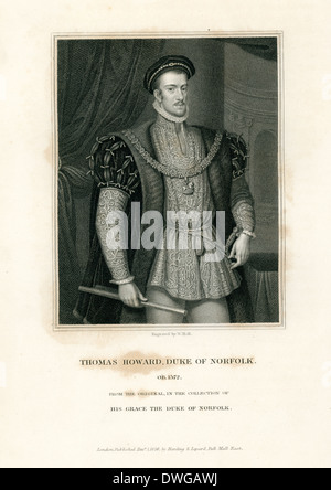 Portrait of Thomas Howard Duke of Norfolk, 1572 Stock Photo