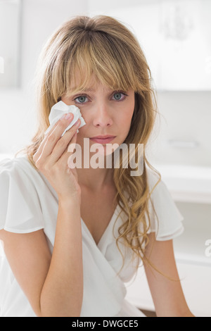 Portrait of a sad young woman crying Stock Photo