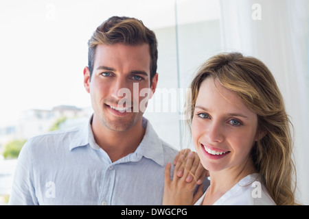Close-up portrait of a loving young couple Stock Photo