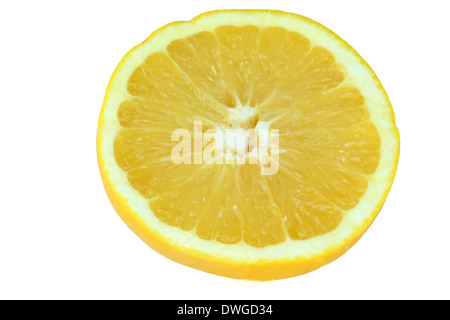 Half a grapefruit on white background Stock Photo