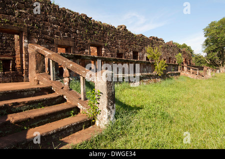 Ruins of Jesuit reduction, San Ignacio Mini Stock Photo