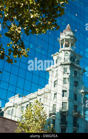 Glass facade, Montevideo Stock Photo