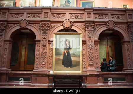 Goya's 'Portrait of the Duchess of Alba,' painted in 1797, is in the collection of the Hispanic Society of America in Manhattan. Stock Photo