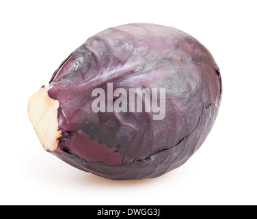 red cabbage isolated Stock Photo