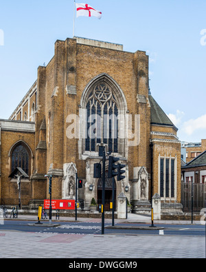 Exterior of St George's Cathedral - Roman Catholic church designed by Augustus Pugin, Southwark, London, SE! Stock Photo