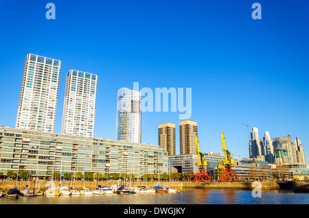The waterfront in the Puerto Madero neighborhood of Buenos Aires Stock Photo
