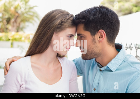Loving couple looking at each other Stock Photo