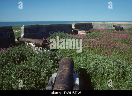 Cannons, Fort Prince of Wales, Churchill, Manitoba, Canada Stock Photo