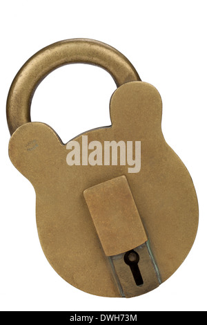 Locked metal padlock isolated on white with clipping path Stock Photo ...