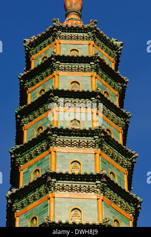 The Wanshou pagoda, part of the Xumi Fushou Temple;. Hebei Province,  Chengde , China. Stock Photo