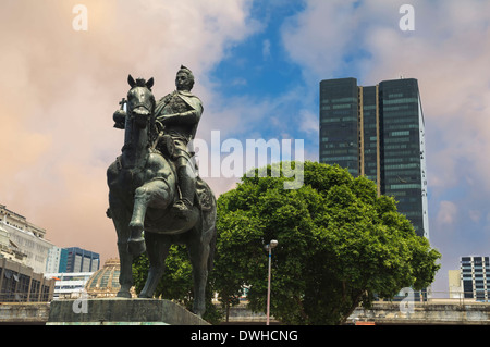 Statue Dom Joao VI, Rio de Janeiro Stock Photo