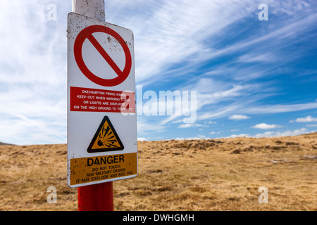 Sign, Dartmoor National Park, Belstone, West Devon, England, UK, Europe.