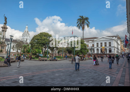 Quito - Independence square Stock Photo