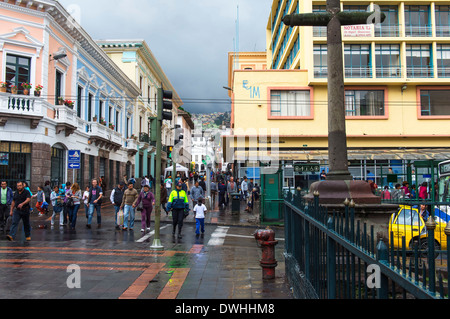 Quito - Calle Chile Stock Photo