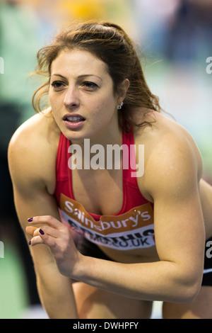 Theodora SPATHIS High Jump Women Final British Athletics Indoor Championships, English Institute of Sport Sheffield UK Stock Photo