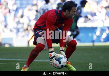 Barcelona, Spain. 9th Mar, 2014. Manu H. in the match between RCD Espanyol and Elche, for the Week 27 of the Spanish League match at the Cornella-El Prat stadium on March 9, 2014. Photo: Joan Valls/Urbanandsport/Nurphoto. Credit:  Joan Valls/NurPhoto/ZUMAPRESS.com/Alamy Live News Stock Photo