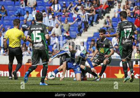 Barcelona, Spain. 9th Mar, 2014. Sergio Garcia in the match between RCD Espanyol and Elche, for the Week 27 of the Spanish League match at the Cornella-El Prat stadium on March 9, 2014. Photo: Joan Valls/Urbanandsport/Nurphoto. Credit:  Joan Valls/NurPhoto/ZUMAPRESS.com/Alamy Live News Stock Photo