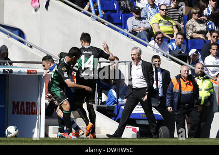 Barcelona, Spain. 9th Mar, 2014. Javier Aguirre in the match between RCD Espanyol and Elche, for the Week 27 of the Spanish League match at the Cornella-El Prat stadium on March 9, 2014. Photo: Joan Valls/Urbanandsport/Nurphoto. Credit:  Joan Valls/NurPhoto/ZUMAPRESS.com/Alamy Live News Stock Photo