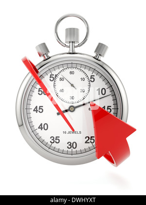 Stopwatch and time illustration concept Stock Photo - Alamy