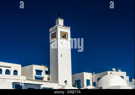 North Africa, Tunisia, Sidi Bou Said. The white Medina. Stock Photo