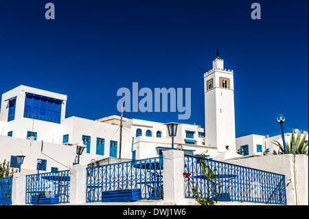 North Africa, Tunisia, Sidi Bou Said. The white Medina. Stock Photo
