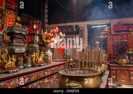 Inside the Sze Yah temple, Kuala Lumpar Stock Photo