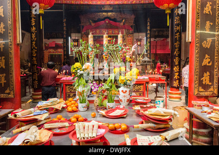 Inside the Sze Yah temple, Kuala Lumpar Stock Photo